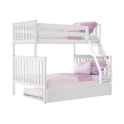 Max & Lily Twin Over Full Bunk Bed With Trundle Bed -Children Household Series GUEST 5bd2020a 4ea6 4d56 88b2 09775333d8ae