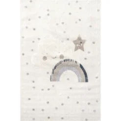 Catlin Sweet Dreams High/Low Kids Area Rug -Children Household Series GUEST 5be8d0e2 9a73 4121 aa3c f523684dc4de