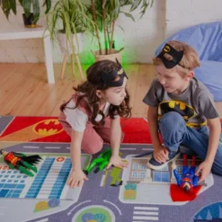 KC CUBS | Batman Gotham City Boy & Girl Kids City Road Car Vehicle Traffic Educational Learning & Game Nursery Classroom Rug Carpet -Children Household Series GUEST 5e06ad21 75b6 40c0 8ea4 b59813a35fde