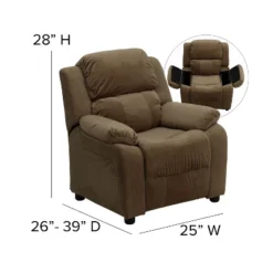 Emma And Oliver Deluxe Padded Contemporary Kids Recliner With Storage Arms 24 Emma And Oliver Deluxe Padded Contemporary Kids Recliner With Storage Arms -Children Household Series GUEST 5e559181 9edd 450a 9ecd d8c9ef8d311e
