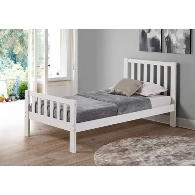 Twin Aurora Bed White - Alaterre Furniture 1 Twin Aurora Bed White - Alaterre Furniture