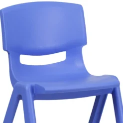 Flash Furniture 4 Pack Blue Plastic Stackable School Chair With 13.25'' Seat Height -Children Household Series GUEST 5ed2d329 453c 4058 972e 2a1149a0c810