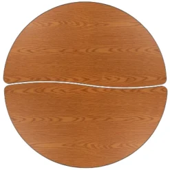 Emma And Oliver 2 Piece 47.5" Circle Collaborative Grey Kids Adjustable Activity Table Set -Children Household Series GUEST 5fc30b2c 772a 4ff0 ab78 b9e3a026e13e