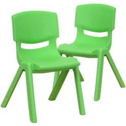Flash Furniture 2 Pack Plastic Stackable School Chair With 12" Seat Height -Children Household Series GUEST 62f5cef4 1d33 4a59 a0de 8cbf094f3668
