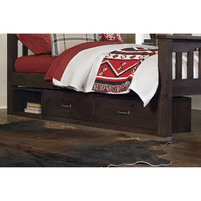 Twin Highlands Harper Panel Bed With Storage Espresso - Hillsdale Furniture 1 Twin Highlands Harper Panel Bed With Storage Espresso - Hillsdale Furniture