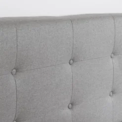 Dylane Upholstered Platform Bed And Headboard Pale Soft - South Shore -Children Household Series GUEST 63ff9275 687e 4903 91bc dc4196fd601f