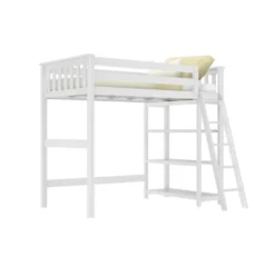 Max & Lily Twin-Size High Loft Bed With Bookcase -Children Household Series GUEST 640fd18f 1e71 4f49 b5d6 a387c46355f4