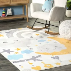 NuLOOM Sweet Dreams Machine Washable Kids Area Rug -Children Household Series GUEST 6491df4f 77f7 4ff9 a445 c0ee6173562e