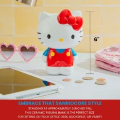 Silver Buffalo Sanrio Hello Kitty 6-Inch Ceramic Figural Coin Bank Storage 9 Silver Buffalo Sanrio Hello Kitty 6-Inch Ceramic Figural Coin Bank Storage -Children Household Series GUEST 649eed96 c092 45ff 98ff 28d74160ead4