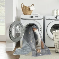 Nourison Kids Washable Space Rocketship Indoor Rug -Children Household Series GUEST 654142eb a5b3 48df 9f38 ea2775ad1611