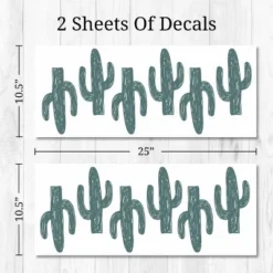 Cactus Wall Decor - Decalcomania -Children Household Series GUEST 65a0b9f1 1974 44ba b954 062dbffa49f3