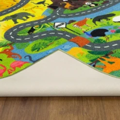 KC CUBS Boy & Girl Kids Animal Safari Car Vehicle Traffic Road Educational Learning & Game Play Nursery Bedroom Classroom Rug Carpet 16 KC CUBS Boy & Girl Kids Animal Safari Car Vehicle Traffic Road Educational Learning & Game Play Nursery Bedroom Classroom Rug Carpet -Children Household Series GUEST 65cfea33 90c1 4aeb 828a 5fb5eda6a2e8