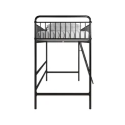Twin Kaila Metal Loft Bed Black - Room & Joy -Children Household Series GUEST 65d72bd4 86ad 4452 aa54 72d286a50146