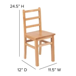 Flash Furniture Kids Natural Solid Wood Table And Chair Set For Classroom, Playroom, Kitchen 11 Flash Furniture Kids Natural Solid Wood Table And Chair Set For Classroom, Playroom, Kitchen -Children Household Series GUEST 66977dda ee60 4991 ba1c a2128c0381c2 1