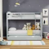 Glenwillow Home Arca Solid Wood Twin Over Twin Bunk Bed