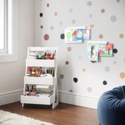 2pk Kids' Magnetic Artwork And Picture Display Bar Frame Set White - RiverRidge Home -Children Household Series GUEST 68413c6c 79d8 4d25 96ac 3dd28e2d0495