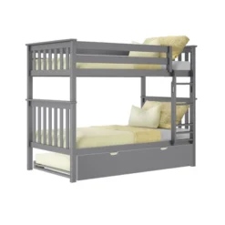 Max & Lily Twin Over Twin Bunk Bed With Trundle -Children Household Series GUEST 69a2a034 5118 4134 9b95 fbde759adca7