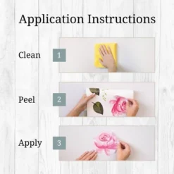 Pastel Floral Wall Decor - Decalcomania -Children Household Series GUEST 69d225e0 2a68 4702 9089 33666b40f1d7