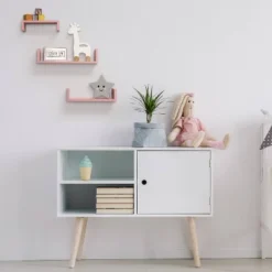 Set Of 3 Picture Ledge Shelf For Kids' Room Pink - InPlace -Children Household Series GUEST 6b8252ad 537c 4381 9c77 0ee731966d50