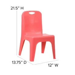Emma And Oliver 4 Pack Plastic Stack School Chair With Carrying Handle And 11" Seat Height 14 Emma And Oliver 4 Pack Plastic Stack School Chair With Carrying Handle And 11" Seat Height -Children Household Series GUEST 6c210769 0196 4442 a56e a583bb03f676