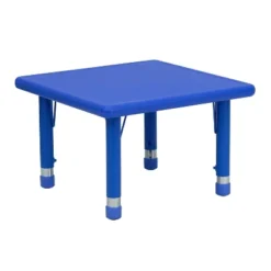 Emma And Oliver 24" Square Plastic Height Adjustable Activity Table -Children Household Series GUEST 6c26c306 5d15 4460 b9f7 5f6747a07da3