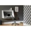 Interface Wall Mount Desk Pure White - South Shore