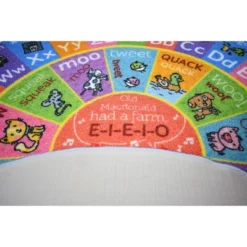 KC CUBS Boy & Girl Kids ABC Alphabet Round Rug Carpet -Children Household Series GUEST 6ce50e94 70dc 417e a365 a8df1af5c62f