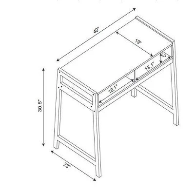 Bly Kids' Desk White - Pillowfort™ 4 Bly Kids' Desk White - Pillowfort™ - Image 4