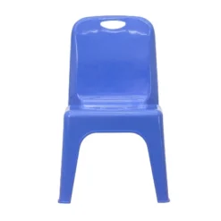 Flash Furniture 2 Pack Blue Plastic Stackable School Chair With Carrying Handle And 11" Seat Height -Children Household Series GUEST 6d2f4d4f a338 4856 8e75 f94baddc9b40