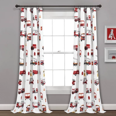 52"x84" Make A Wish Fire Truck Window Curtain Panels Set - Lush Décor 6 52"x84" Make A Wish Fire Truck Window Curtain Panels Set - Lush Décor - Image 6