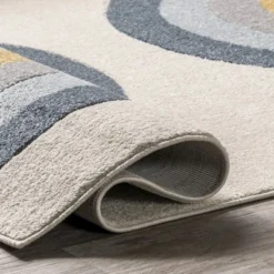 NuLOOM Jerri Double Half Rainbow Kids Area Rug -Children Household Series GUEST 6f457082 b634 4cc3 9fe0 bda1c2859b0d