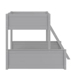 Twin Over Full Capri Wood Bunk Bed Gray - Hillsdale Furniture -Children Household Series GUEST 6ff80899 ed65 4b5a 9a12 b5d0504a335c