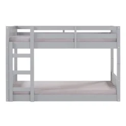 Twin Over Twin Wood Detachable Slat Bunk Bed - Saracina Home -Children Household Series GUEST 710fe7b6 e8e7 41ac aa4a 52c057dfcd6b