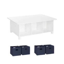 5pc Kids' Activity Table Set With 4 Bins - RiverRidge Home -Children Household Series GUEST 713577cd e797 4e2e 857f ace5f49cbde7
