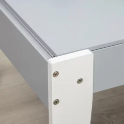 Qaba Large Kids Table And Chairs Set With Storage, Toddler Activity Table, Gray -Children Household Series GUEST 716572da c188 4b49 888e 4474766a88df