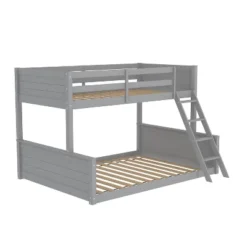 Twin Over Full Capri Wood Bunk Bed Gray - Hillsdale Furniture -Children Household Series GUEST 71ed33c1 69e0 4c4d ab60 e10467835a39