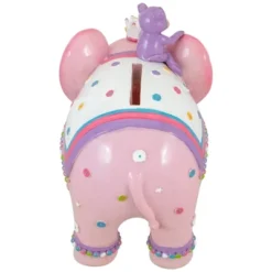 Northlight 5.75" Children's Pink Elephant With Monkey Coin Bank -Children Household Series GUEST 73c1caeb a20a 4c8f 8744 c3bc9a7b313e