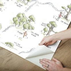 Winnie The Pooh 100 Acre Wood Map Peel And Stick Wallpaper - RoomMates 13 Winnie The Pooh 100 Acre Wood Map Peel And Stick Wallpaper - RoomMates -Children Household Series GUEST 75066b3d 4050 4a00 929f 7ee5886eb4b1