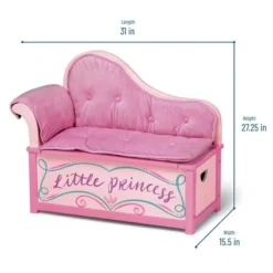 Princess Chaise Lounge With Storage - WildKin -Children Household Series GUEST 75ce14a3 f31e 4695 85a4 4be7fb2c6ada