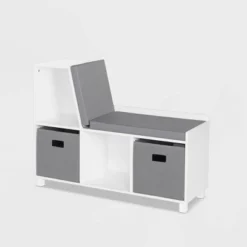 RiverRidge Home Kids' Book Nook Collection Cubby Storage Bench With 2 Bins - RiverRidge 11 RiverRidge Home Kids' Book Nook Collection Cubby Storage Bench With 2 Bins - RiverRidge -Children Household Series GUEST 7617f23e 2eb9 4757 9cd4 4eb792a61899