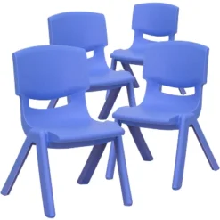 Flash Furniture 4 Pack Plastic Stackable School Chairs With 10.5" Seat Height -Children Household Series GUEST 77d32bdf 6dd2 4ab0 a29e b4ab400b0442 1