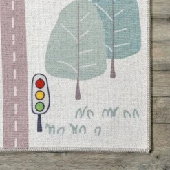 NuLOOM Chalea Kids Town Machine Washable Area Rug -Children Household Series GUEST 78943f3f e467 4721 81d1 7eec11405bc3