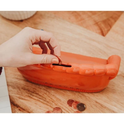 Silver Buffalo Friends Central Perk Orange Couch Figural Coin Bank Storage | Toynk Exclusive 3 Silver Buffalo Friends Central Perk Orange Couch Figural Coin Bank Storage | Toynk Exclusive - Image 3