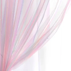 Kids' Rainbow Sheer Rod Pocket With Lining Single Window Curtain Panel Rainbow/White - Lush Décor -Children Household Series GUEST 78ed79f9 581e 459e 84fc 90965b51f733