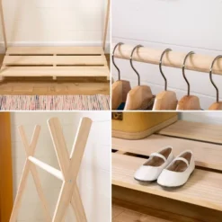 Sweedi Scandinavian Kids' Clothes Rack Natural Wood - South Shore -Children Household Series GUEST 79485b89 29c9 44e0 b61a e8e3cb0d5baf