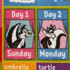 KC CUBS | Looney Tunes Boy & Girl Kids ABC Alphabet, Seasons, Months & Days Educational Learning & Play Nursery Classroom Rug Carpet -Children Household Series GUEST 7c0501e4 b678 4366 9a23 77e4929d61bd