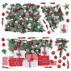 Christmas Tree Giant Peel & Stick Wall Decals With String Lights Green - RoomMates 9 Christmas Tree Giant Peel & Stick Wall Decals With String Lights Green - RoomMates -Children Household Series GUEST 7cb5b5d9 de28 410e bb22 004efb6efc68