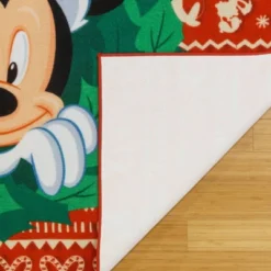 Disney Mickey Mouse Wreath 54"x78" Area Rug Red -Children Household Series GUEST 7dbcf54f fdc4 4164 9ebb 657eca134c0f