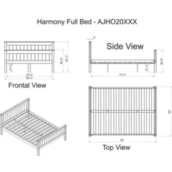 Full Harmony Bed - Bolton Furniture -Children Household Series GUEST 82cb88b1 a0b8 4e1e 8e40 39e162f905b8