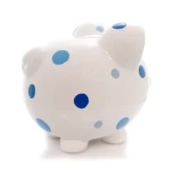 Bank Blue Multi Dot Bank - 1 Bank 7.75 Inches - Polka Piggy Money Saving - 3606Bl - Ceramic - Blue -Children Household Series GUEST 846c2def cb55 47ce bee0 e32a17fa1937